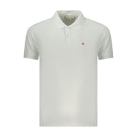 Polo da uomo in cotone bianco Calvin Klein