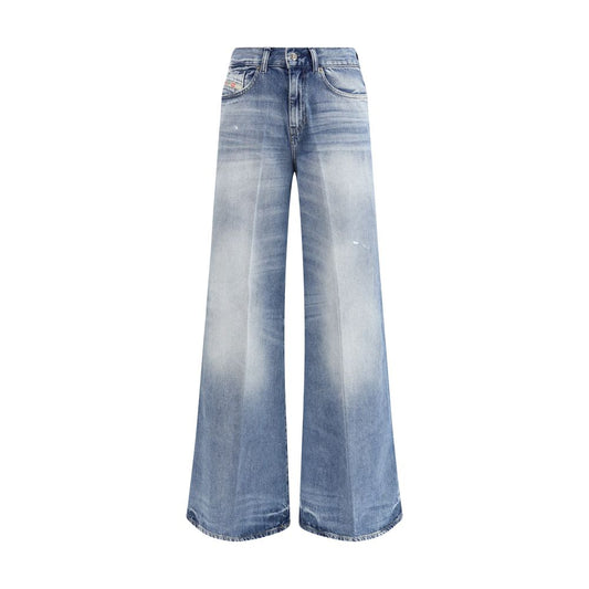 Jeans Diesel Bootcut in Cotone Blu
