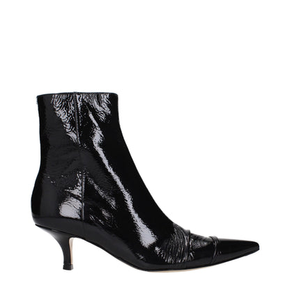 Stivaletti in pelle nera Maison Margiela