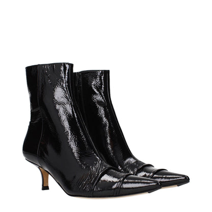 Stivaletti in pelle nera Maison Margiela