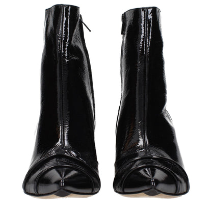 Stivaletti in pelle nera Maison Margiela