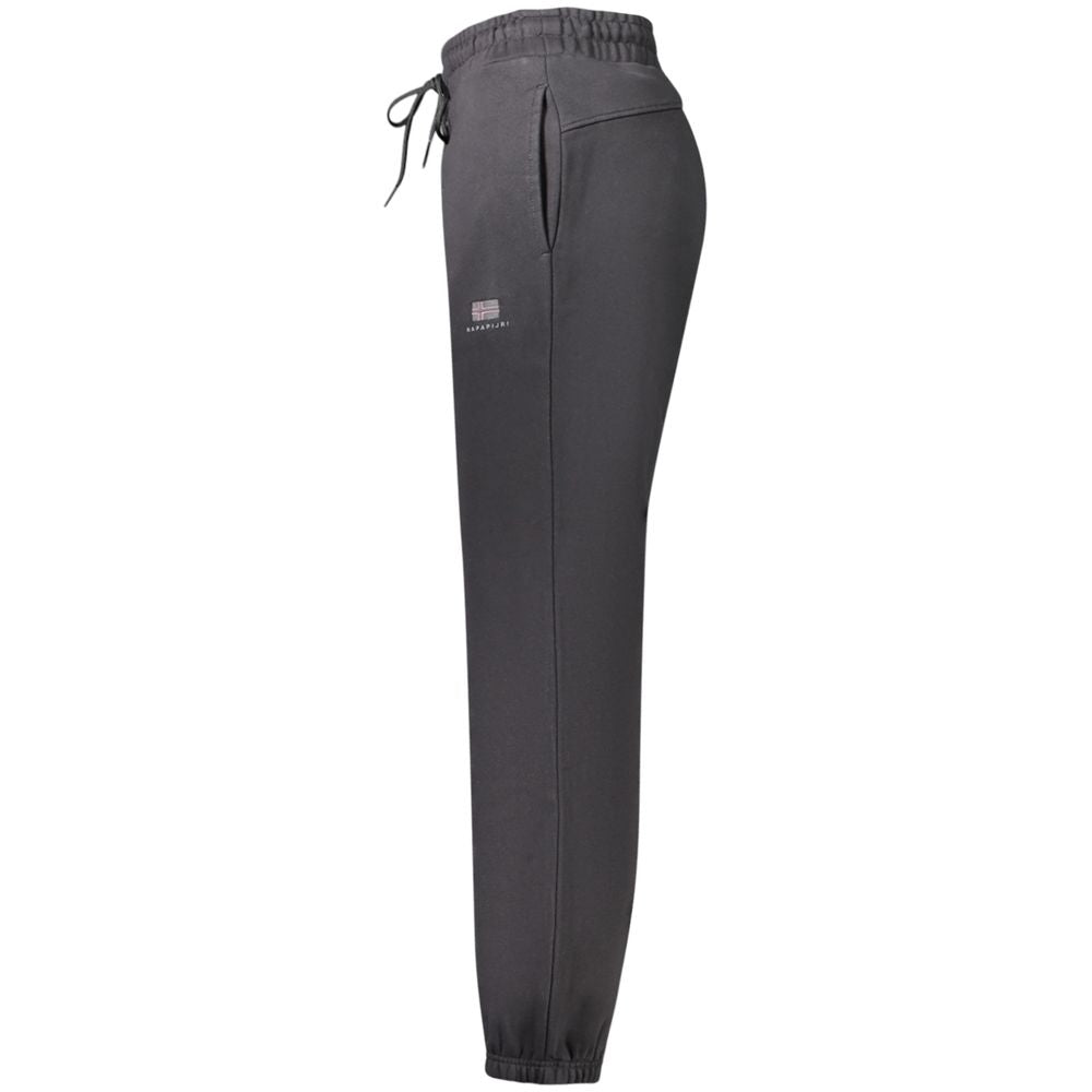 Pantalon de sport Napapijri en coton noir pour femme