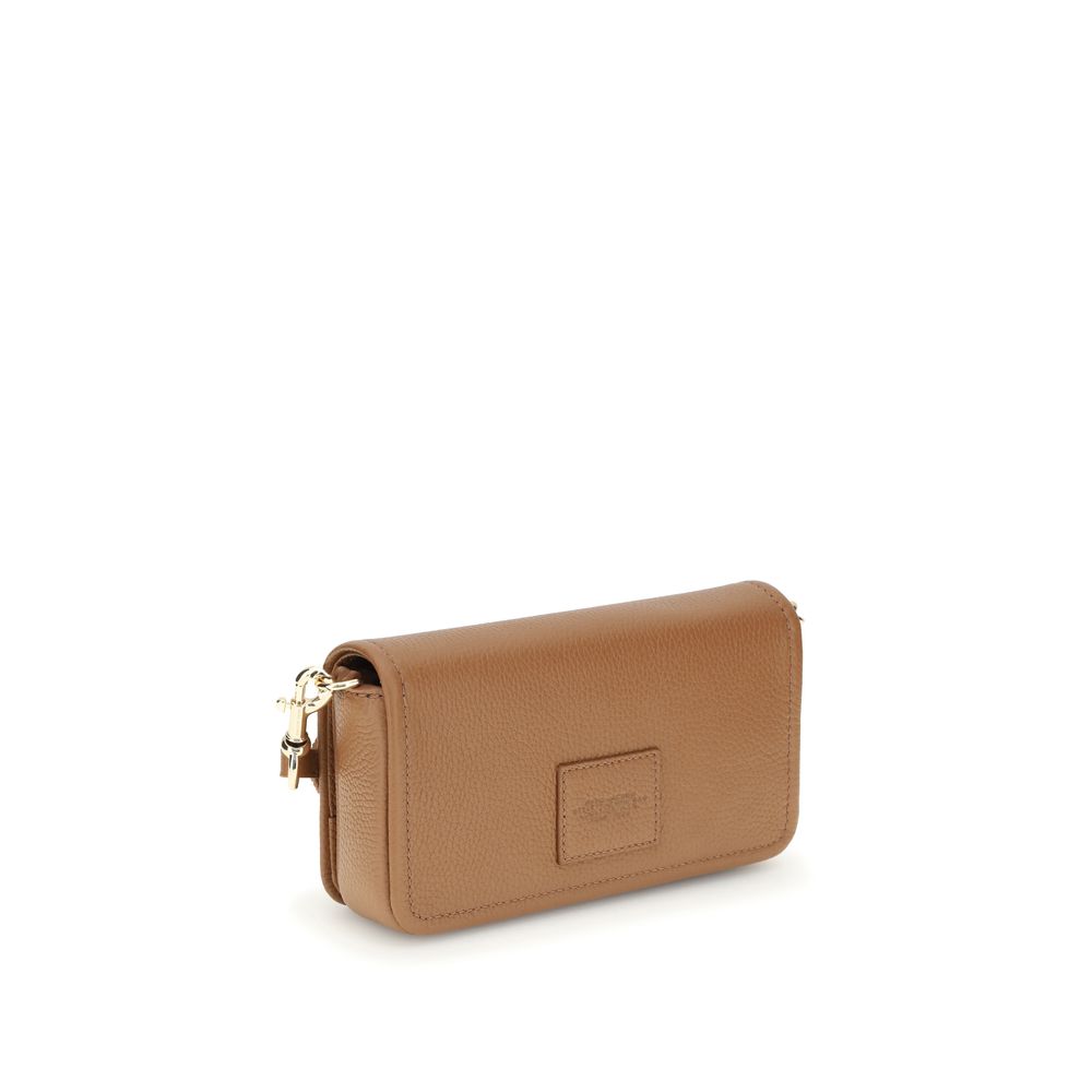 Borsa a tracolla Marc Jacobs in pelle di vitello marrone Bos Taurus