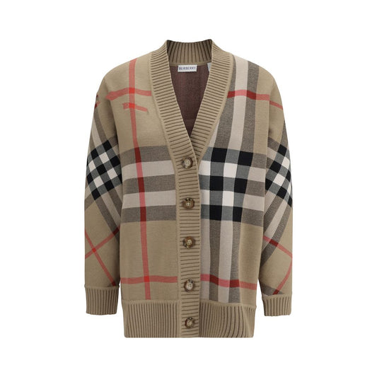 Cardigan in poliestere beige Burberry