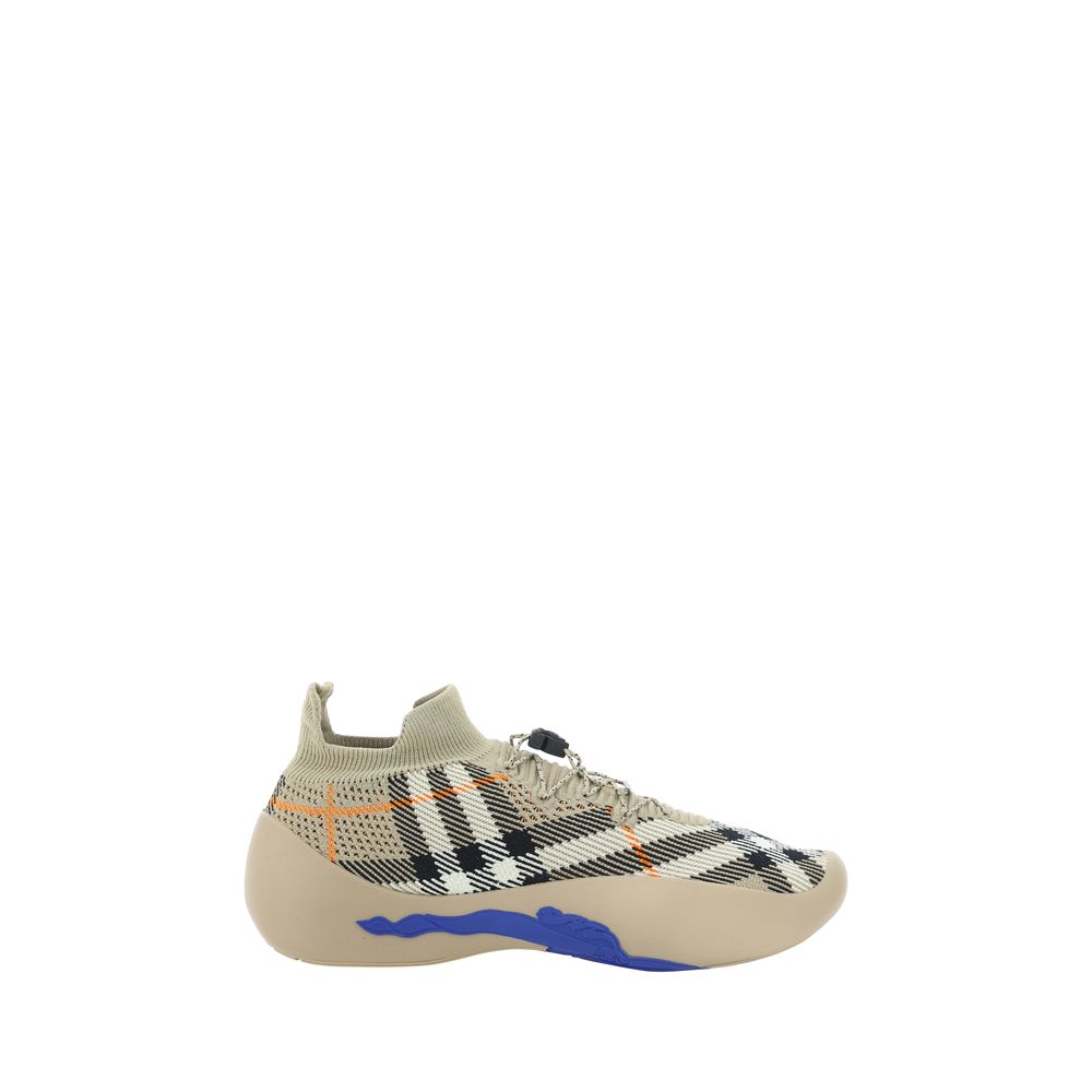 Sneakers sportive Burberry in poliestere marrone