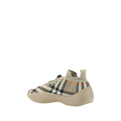 Sneakers sportive Burberry in poliestere marrone