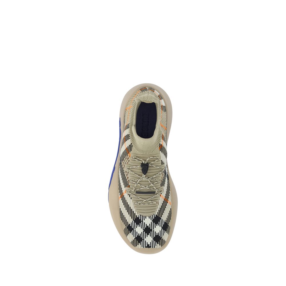Sneakers sportive Burberry in poliestere marrone