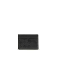 Portafoglio Burberry Bos Taurus in pelle di vitello nera