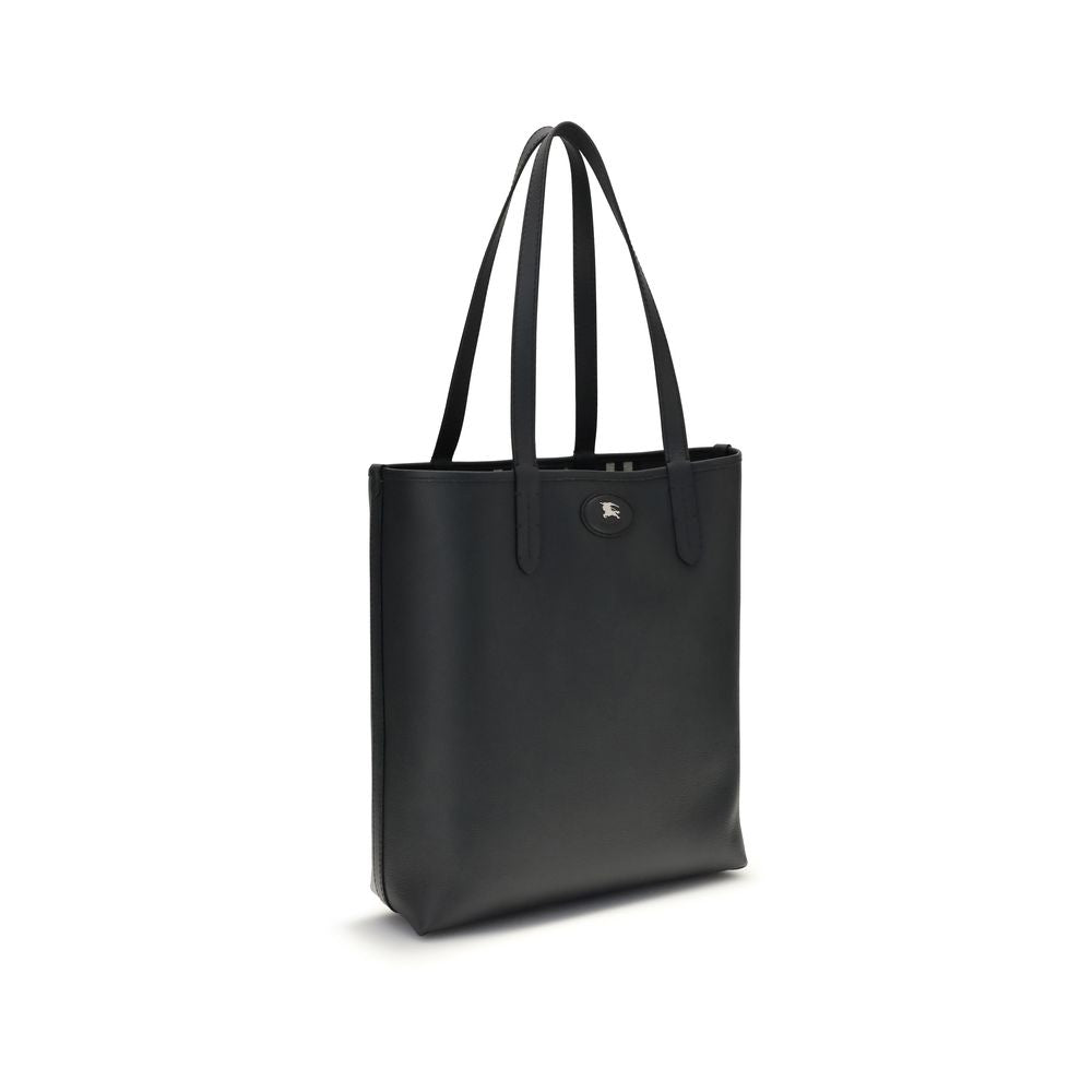 Borsa a tracolla Burberry Bos Taurus in pelle di vitello nera