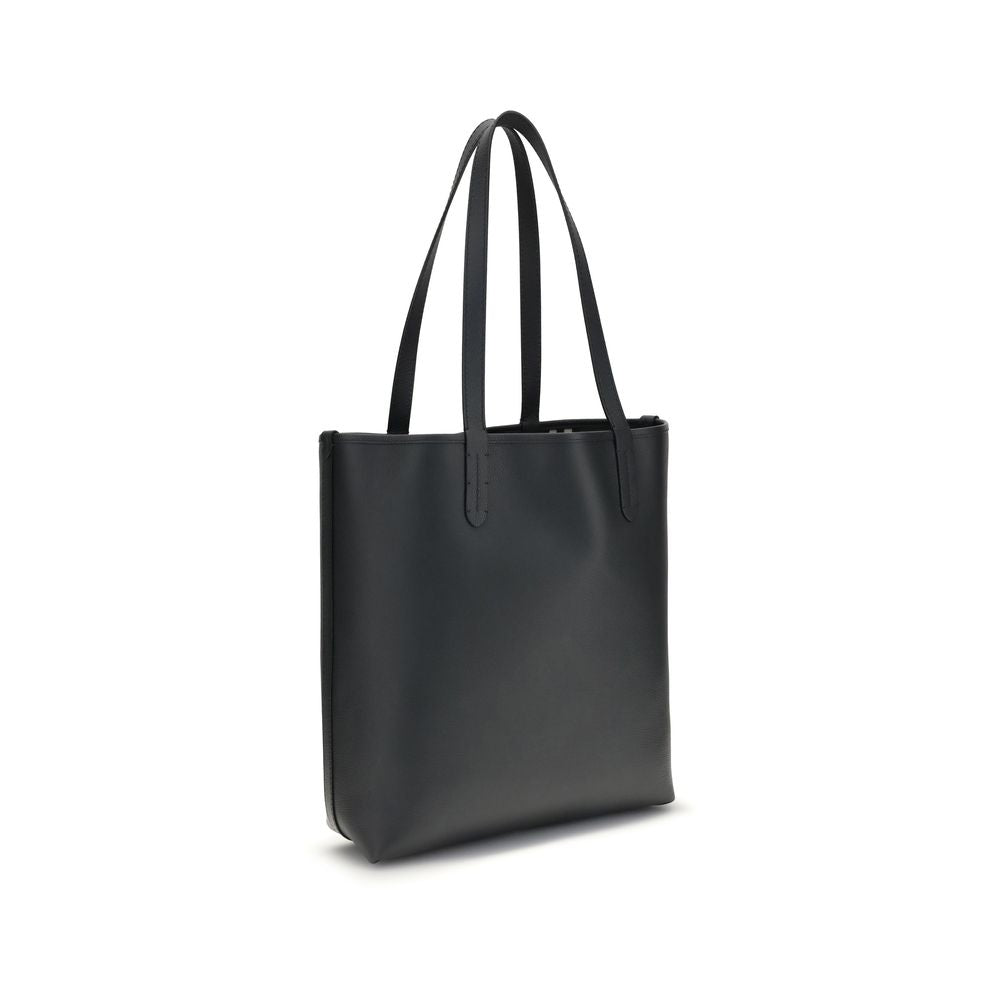 Borsa a tracolla Burberry Bos Taurus in pelle di vitello nera