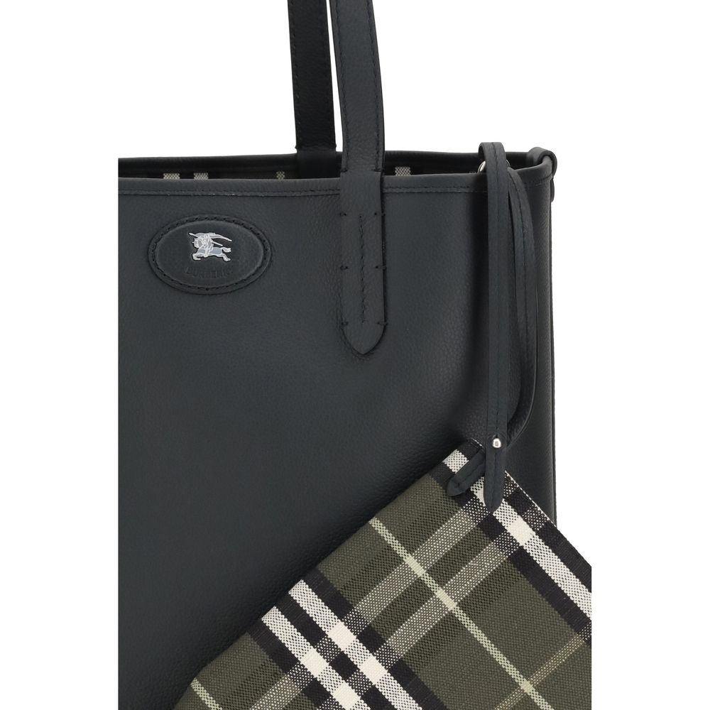 Borsa a tracolla Burberry Bos Taurus in pelle di vitello nera