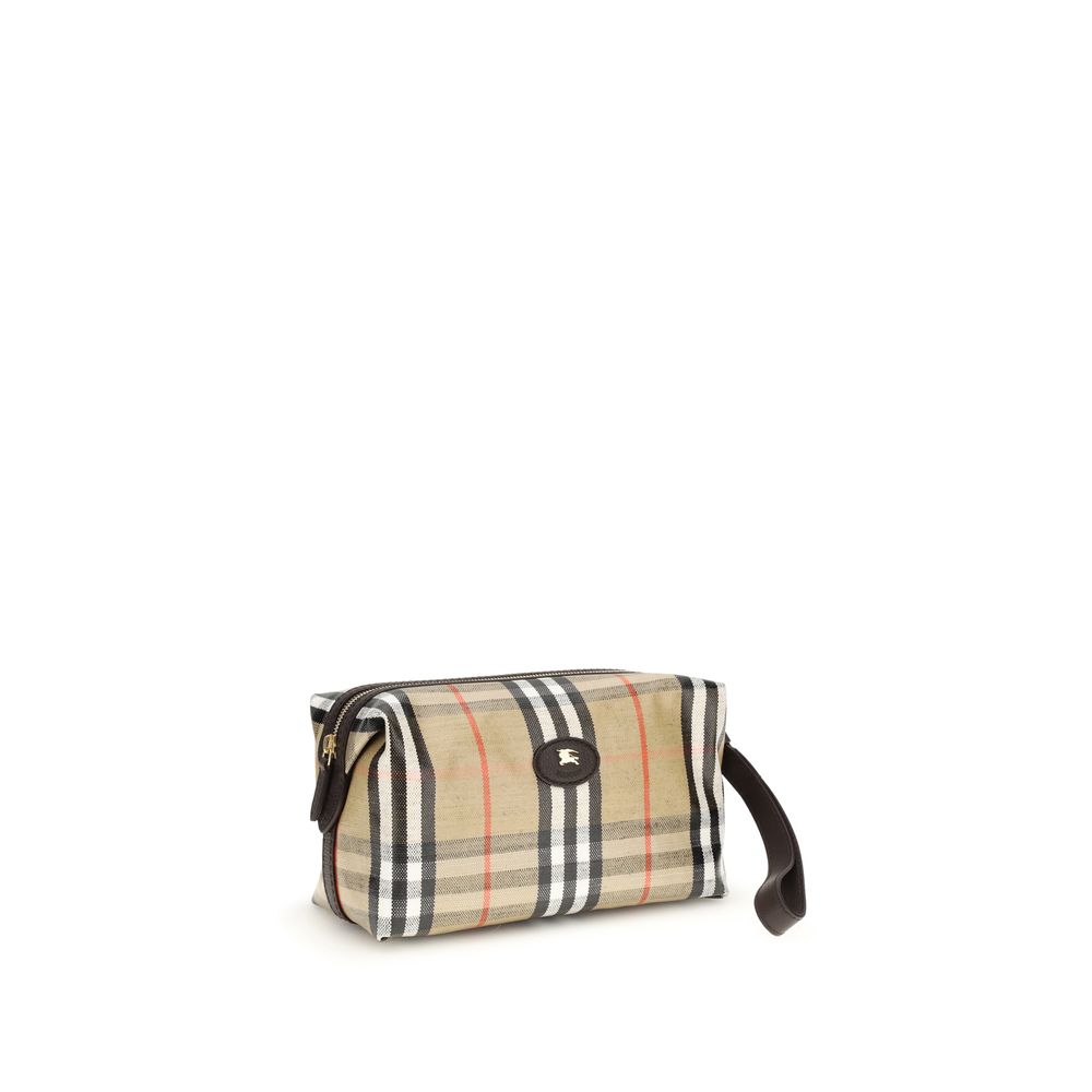 Portafoglio Burberry in cotone beige