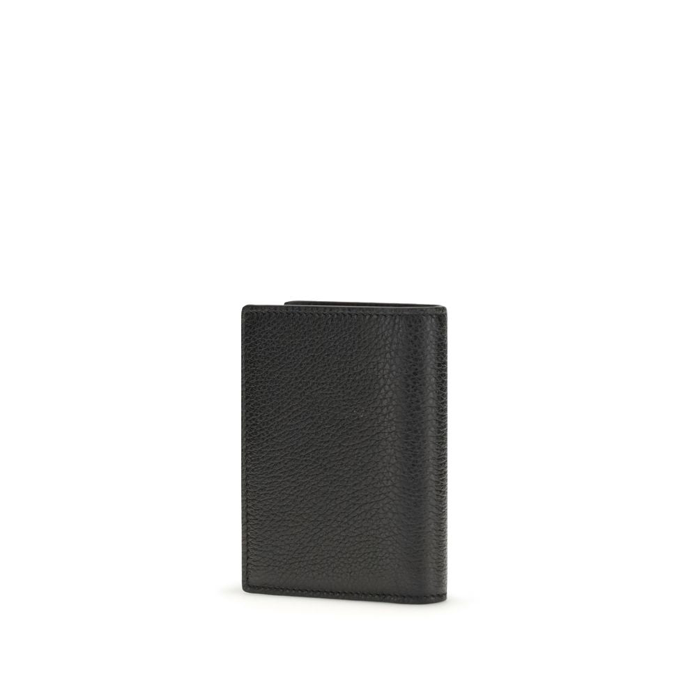 Portefeuille Givenchy Bos Taurus en cuir de veau noir