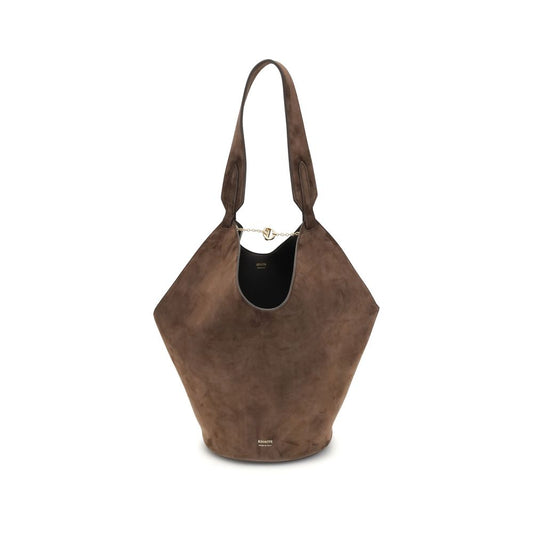 Khaite Brown Calf Leather Bos Taurus Tote Bag