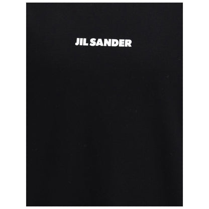 Maglietta nera in cotone Jil Sander