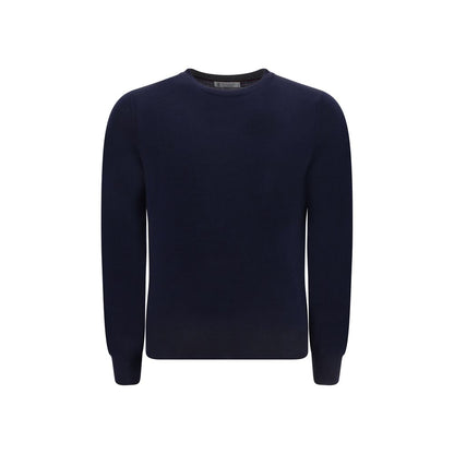 Felpa Brunello Cucinelli in lana blu Oves Aries
