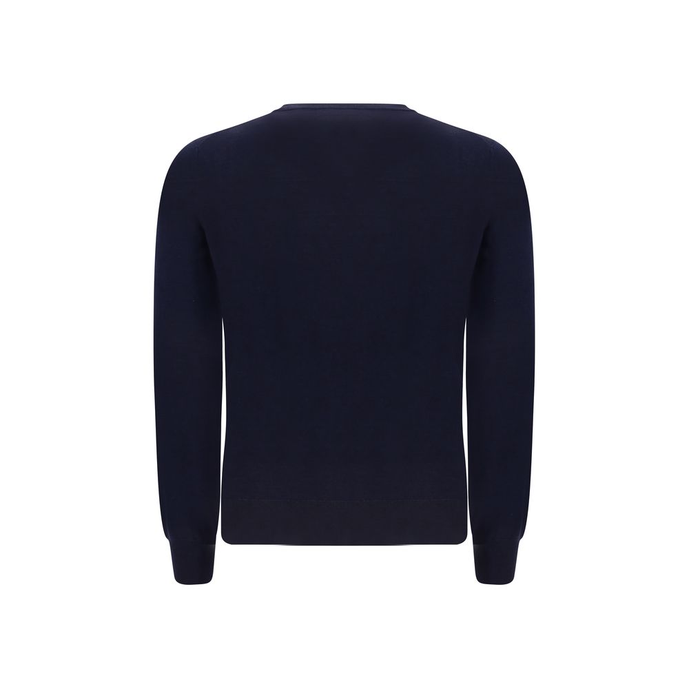 Felpa Brunello Cucinelli in lana blu Oves Aries