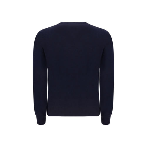 Brunello Cucinelli Blaues Wolle Oves Aries Sweatshirt