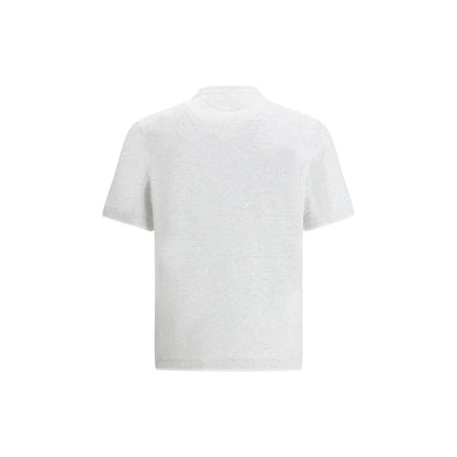 T-shirt en coton gris Brunello Cucinelli