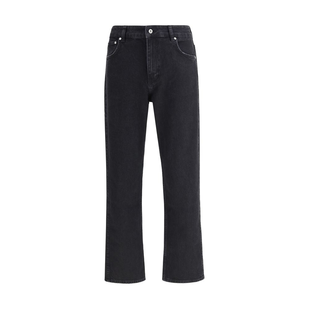 Jeans a gamba dritta in cotone nero Represent
