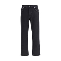 Jeans a gamba dritta in cotone nero Represent
