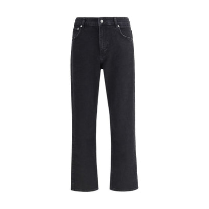 Jeans a gamba dritta in cotone nero Represent
