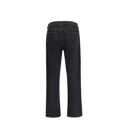 Jeans a gamba dritta in cotone nero Represent