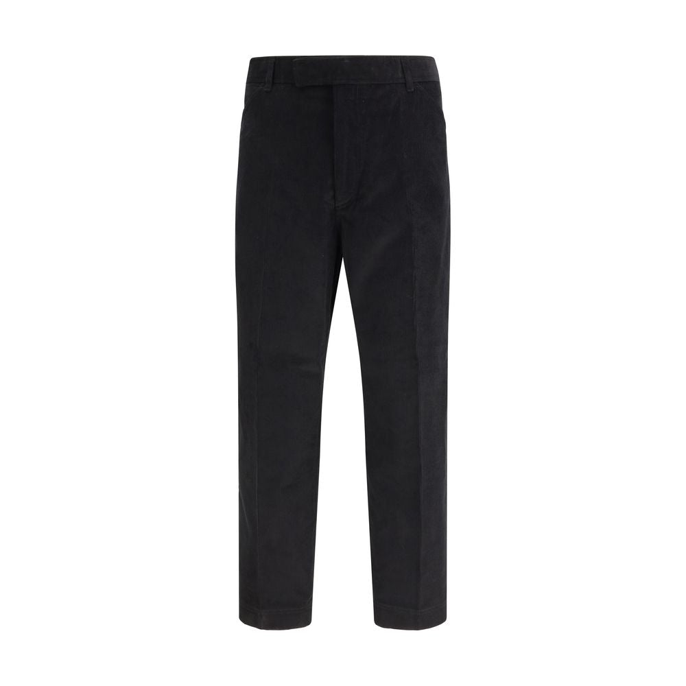 Pantaloni chino in cotone nero Thom Browne