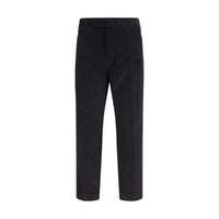 Pantaloni chino in cotone nero Thom Browne
