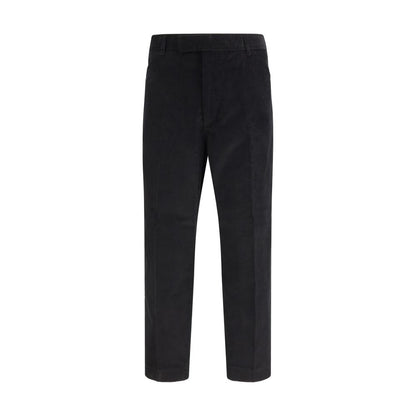 Pantaloni chino in cotone nero Thom Browne