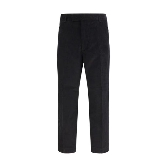 Pantaloni chino in cotone nero Thom Browne