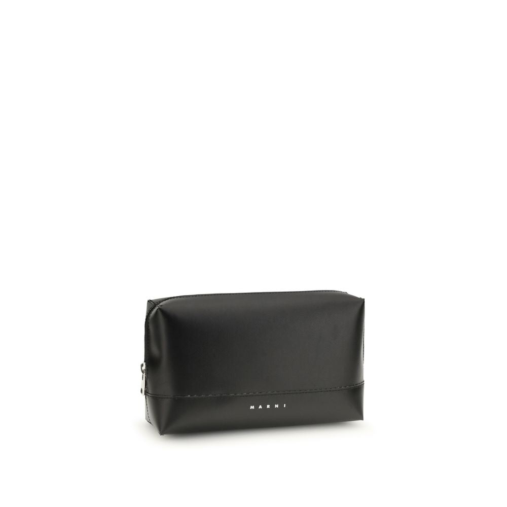 Sac bandoulière Marni Bos Taurus en cuir de veau noir