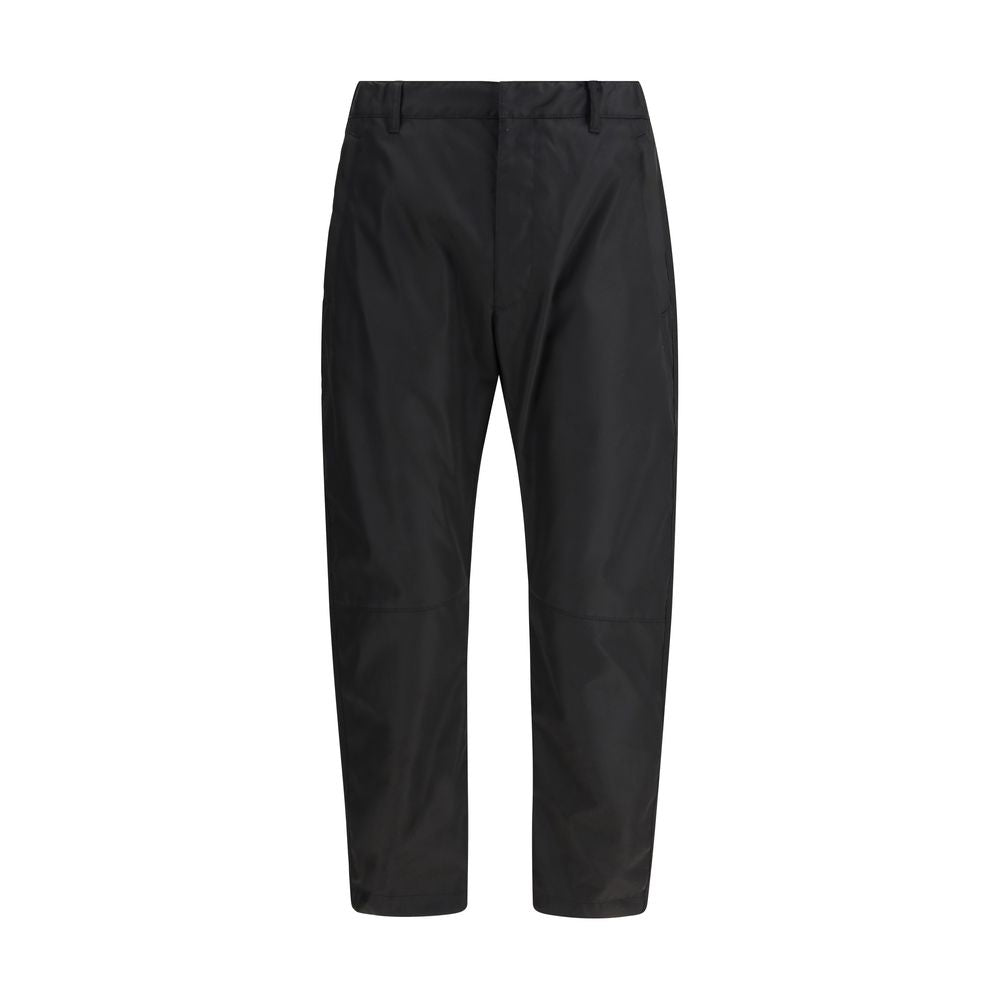 Pantaloni Casual Prada Neri in Poliammide Riciclata
