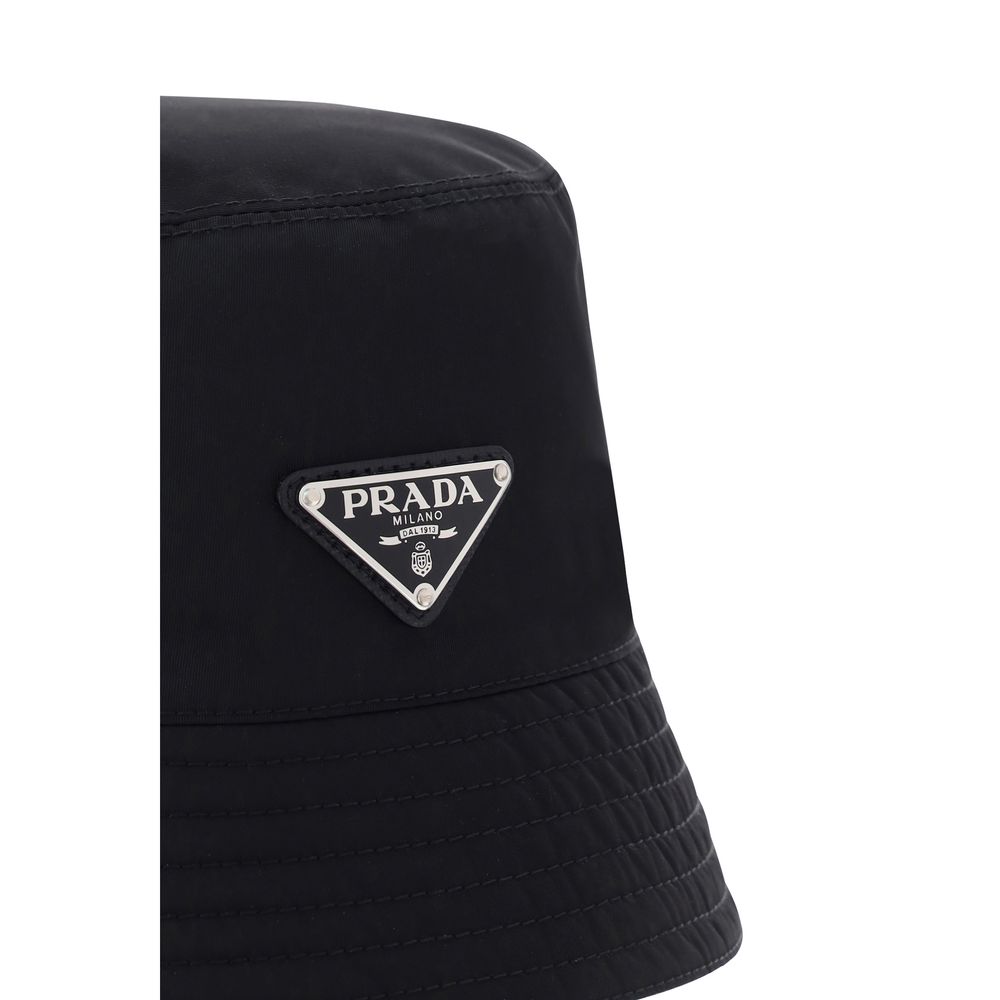Cappello da pescatore Prada in poliammide nero