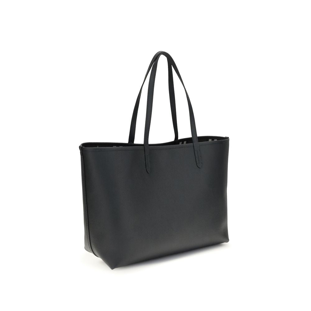 Borsa a tracolla Burberry Bos Taurus in pelle di vitello nera