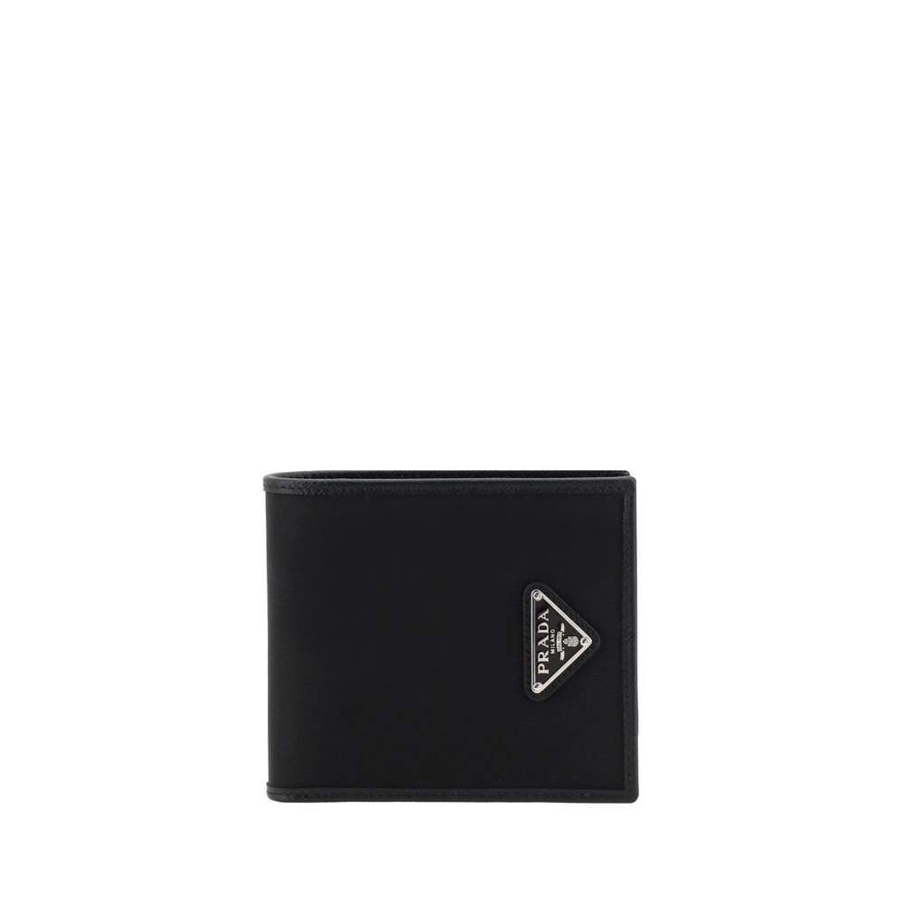 Portefeuille Prada en nylon noir