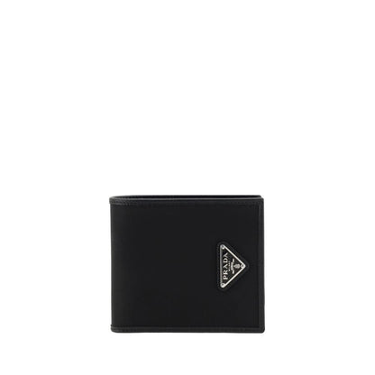 Portafoglio Prada in nylon nero