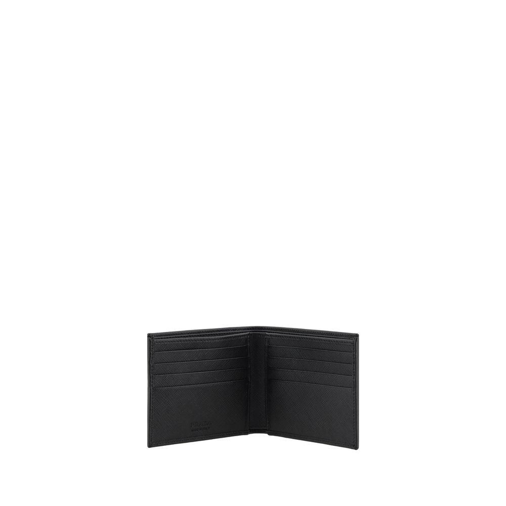 Portefeuille Prada en nylon noir