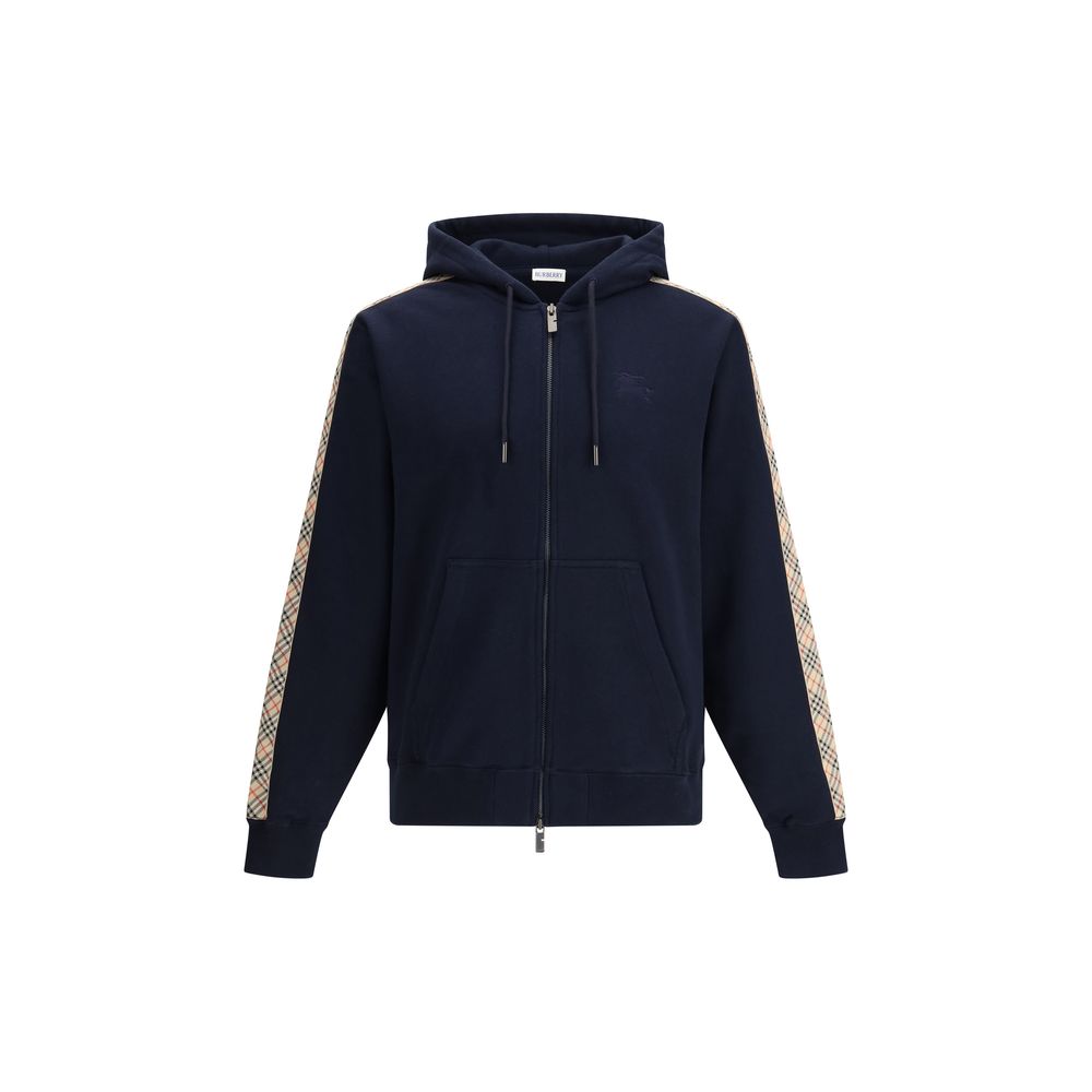 Felpa in cotone blu Burberry