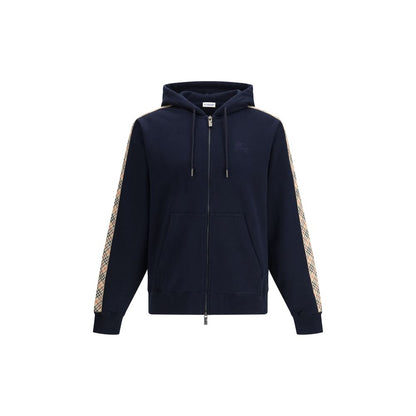 Felpa in cotone blu Burberry