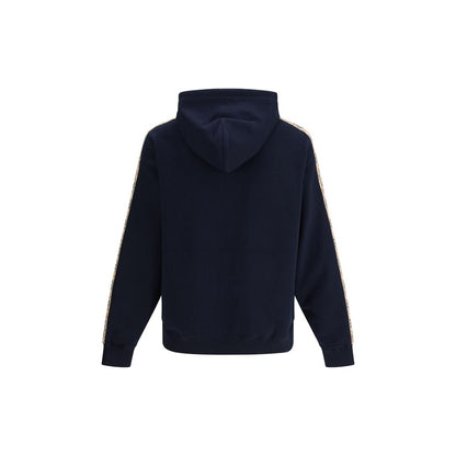 Felpa in cotone blu Burberry