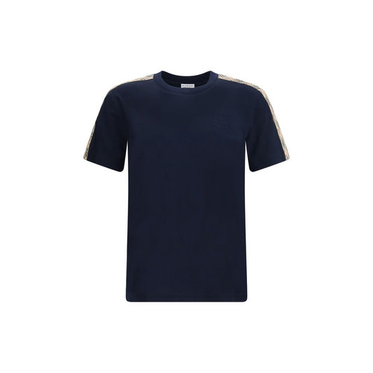 T-shirt in cotone blu Burberry