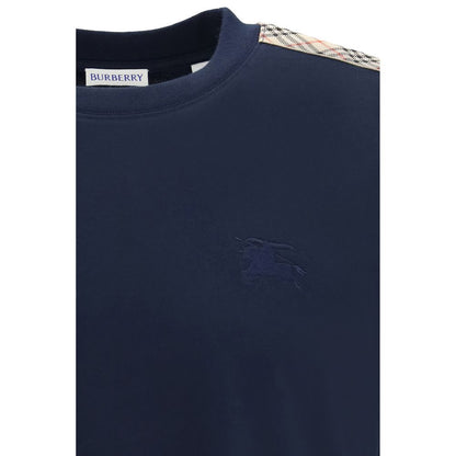 T-shirt in cotone blu Burberry
