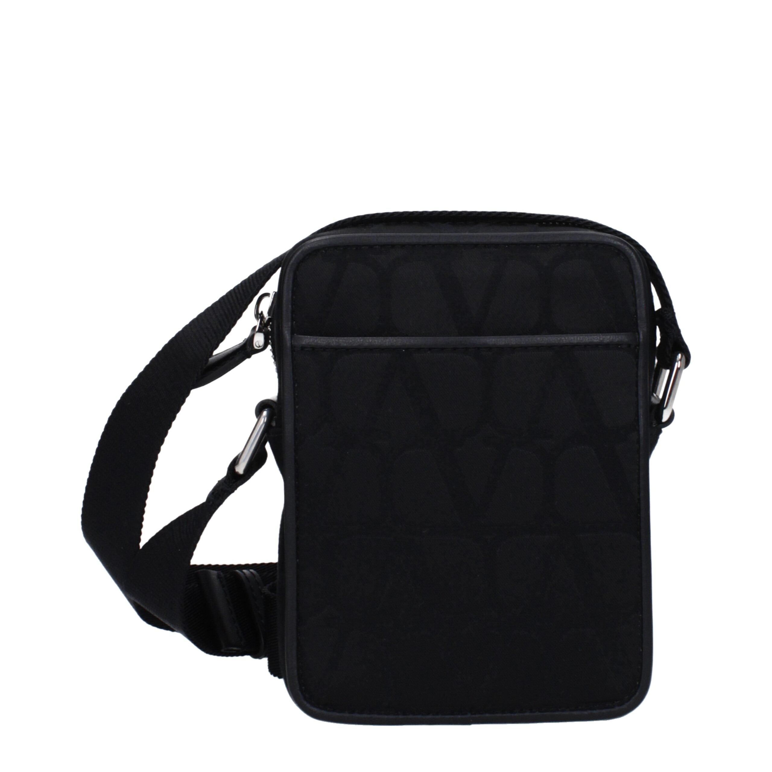 Sac bandoulière en tissu noir Valentino Garavani