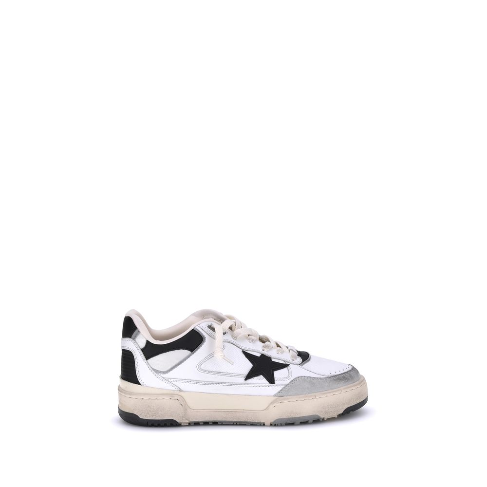 Golden Goose Bos Taurus Chunky Sneakers in pelle di vitello bianca