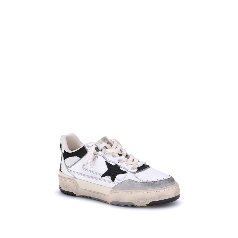 Golden Goose Bos Taurus Chunky Sneakers in pelle di vitello bianca