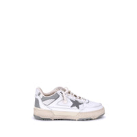 Baskets épaisses Bos Taurus en cuir de veau gris Golden Goose