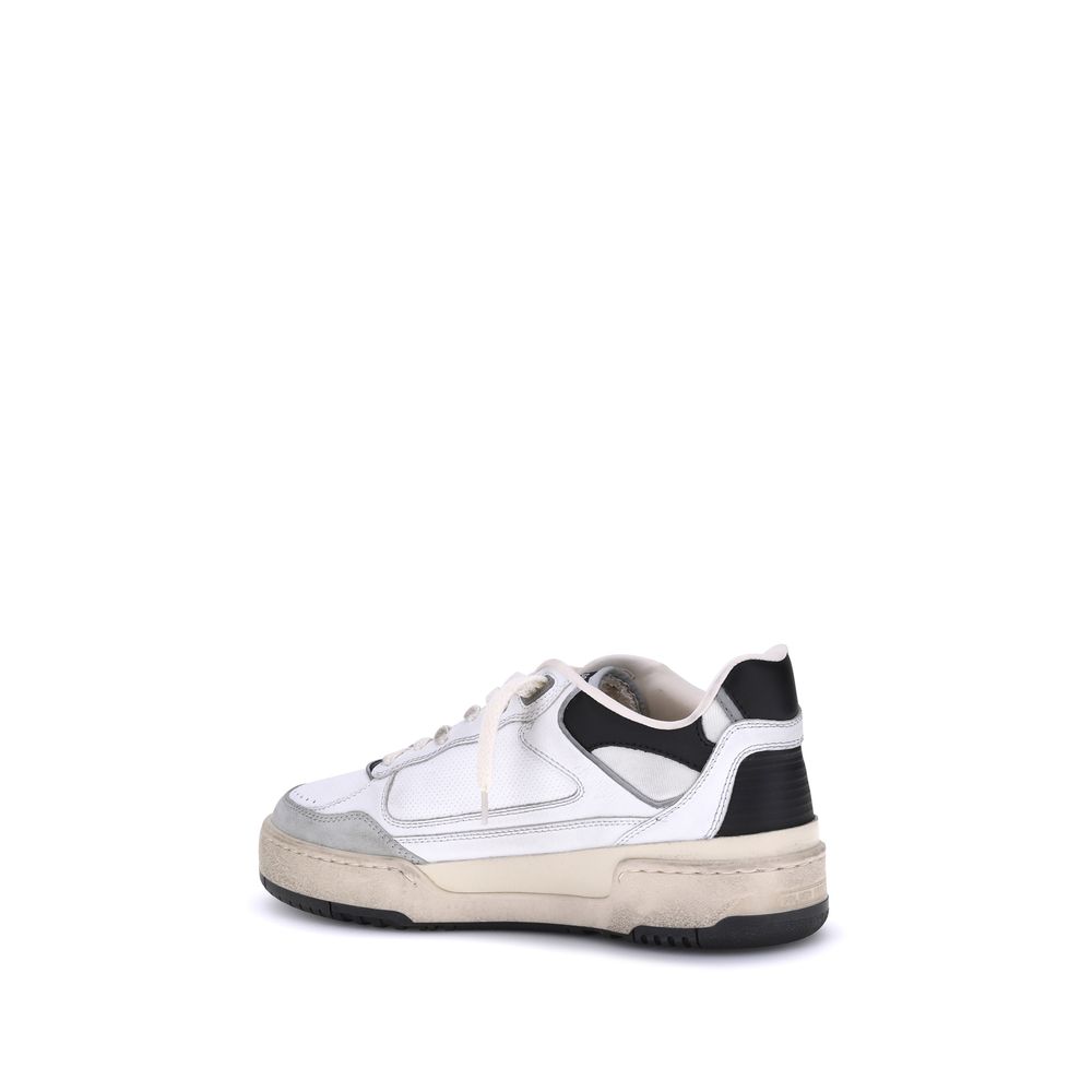 Golden Goose Bos Taurus Chunky Sneakers in pelle di vitello bianca