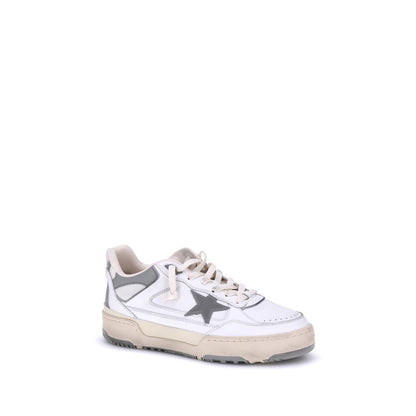 Baskets épaisses Bos Taurus en cuir de veau gris Golden Goose
