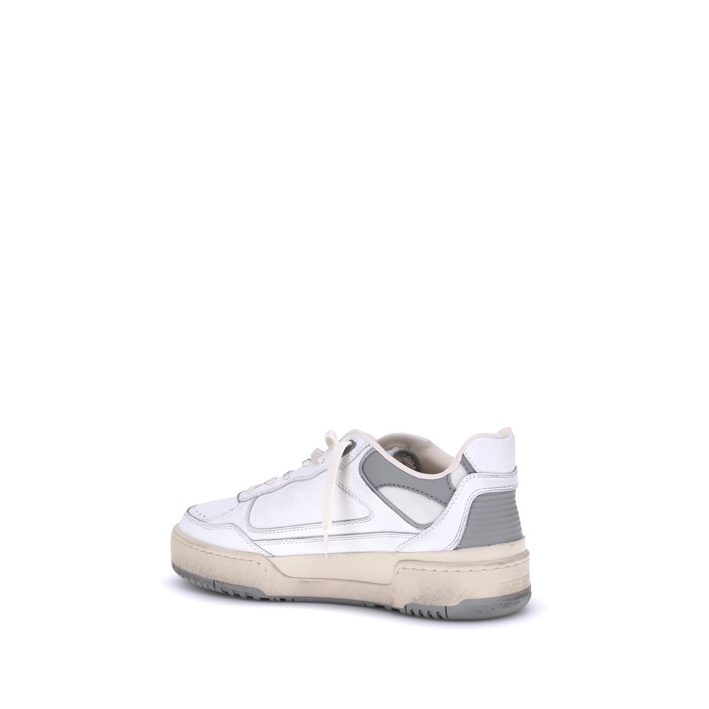Baskets épaisses Bos Taurus en cuir de veau gris Golden Goose